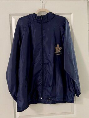 Buckingham Palace Navy Blue Rain Jacket Anorak with Hood
